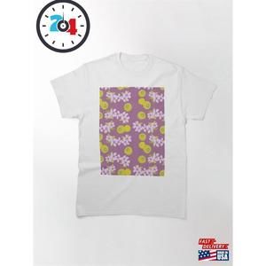 Persimmons And Cherry Blossoms On Purple Classic T-Shirt